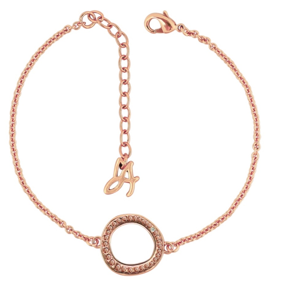 Adore by Swarovski® Organic Circle Bracelet in Rose Gold